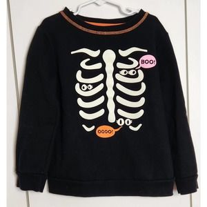 CAT & JACK Halloween Skelton Sweatshirt M7/8